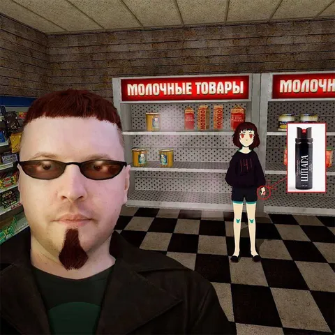 Шпак в молочном отделе