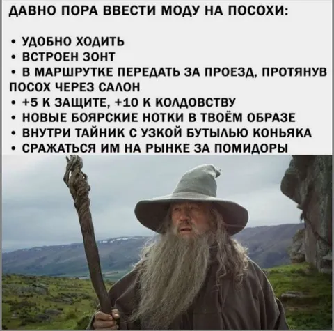 Мода на посохи