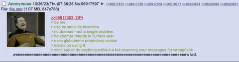 IRC Veteran Mocks Modern Chat