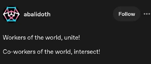 Co-workers of the World, Intersect