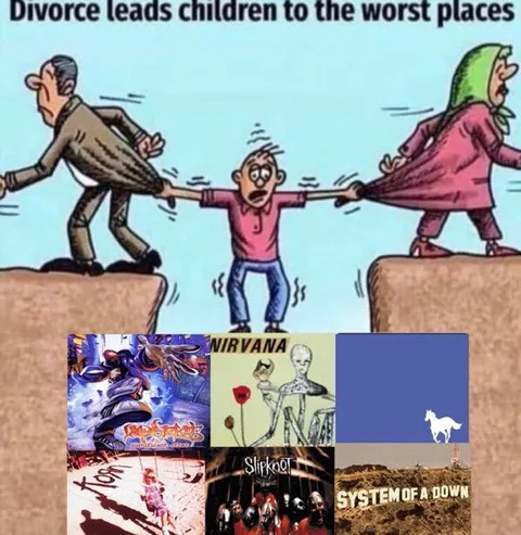 Divorce Leads Children to Metal