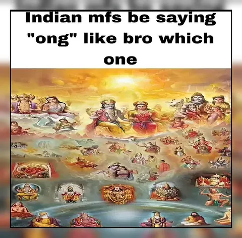 Indian gods saying ong