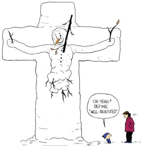 Snowman Crucifixion Joke