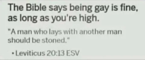 Bible Says Being Gay Is Fine