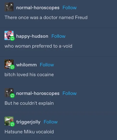 Freud Cocaine Limerick