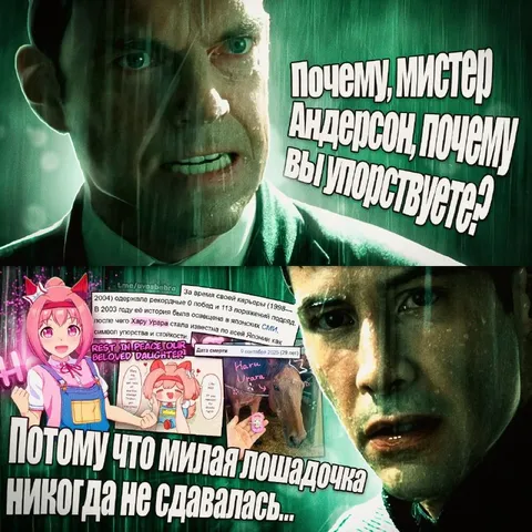 Почему вы упорствуете, мистер Андерсон