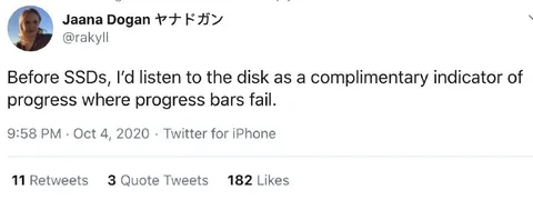 Listening to Disk Progress