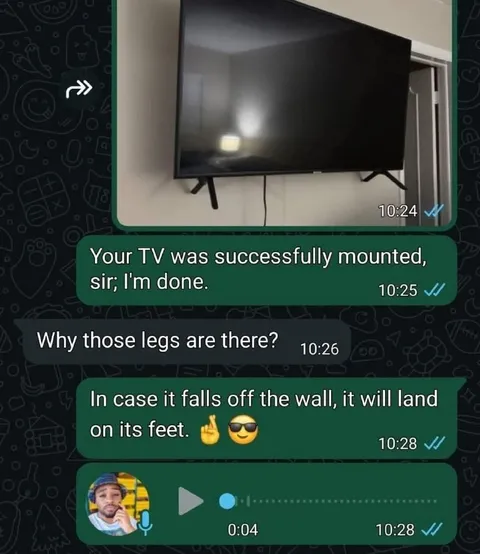 TV With Legs Joke