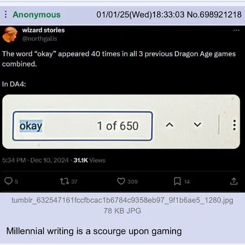 Dragon Age Says Okay 650 Times