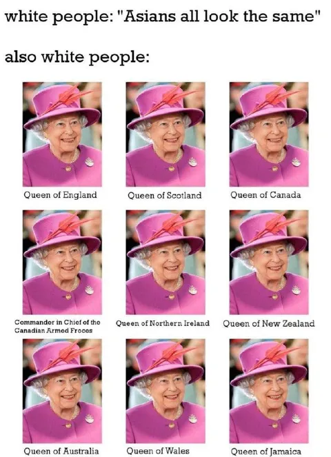 White People See Every Queen as Identical