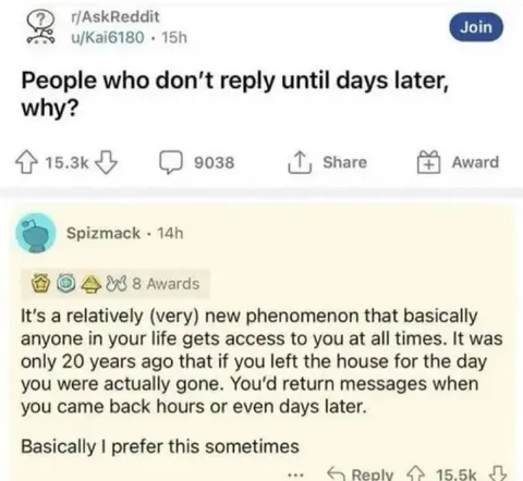 People Who Reply Days Later