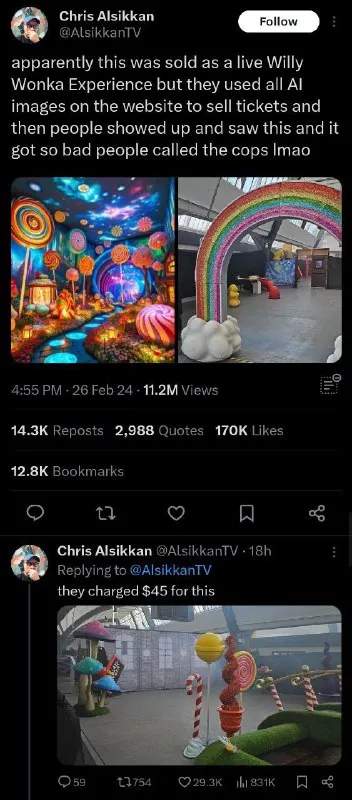 The Failed Willy Wonka Experience