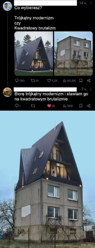 Trójkątny modernizm czy kwadratowy brutalizm