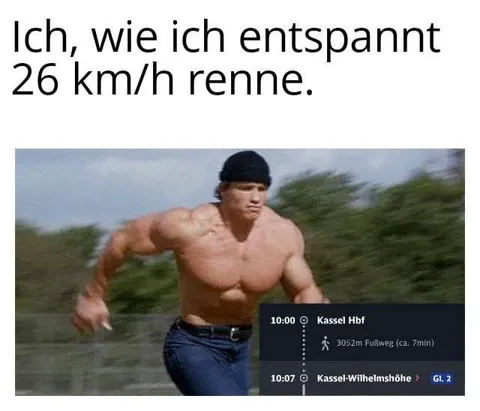 Entspannt 26 km/h rennen