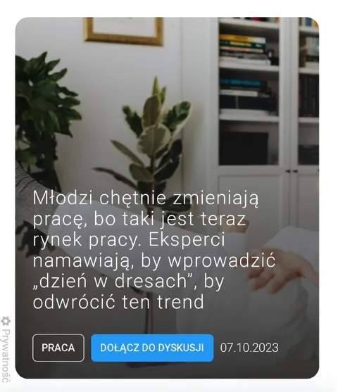 Dzień w dresach w pracy