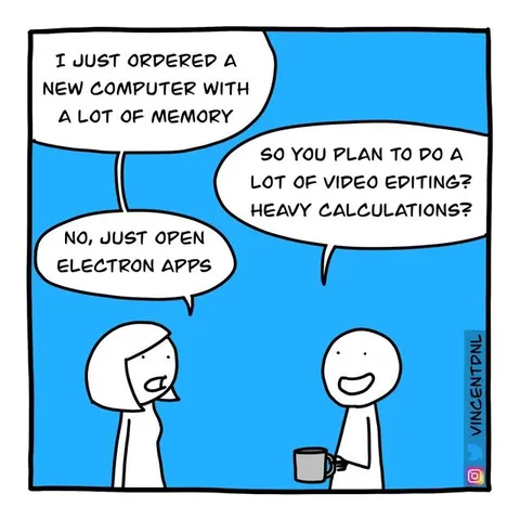 New Computer for Electron Apps