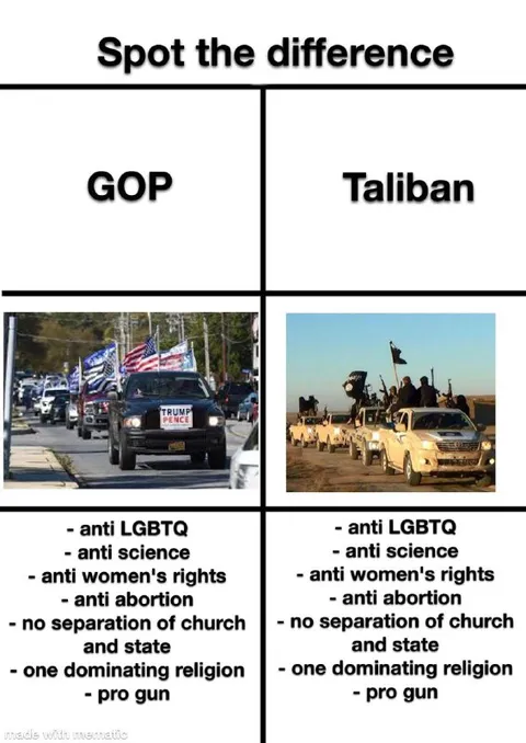 GOP Taliban Spot the Difference