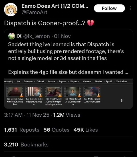 Dispatch Gooner-Proof Revelation