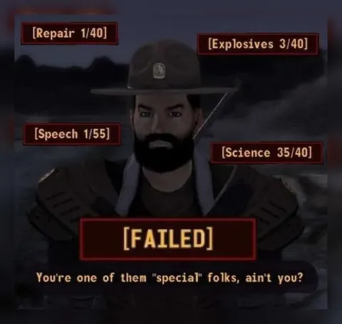 Fallout Failed Skill Check