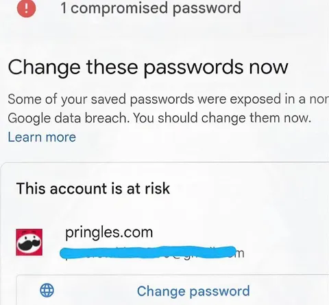 Pringles Password Compromised