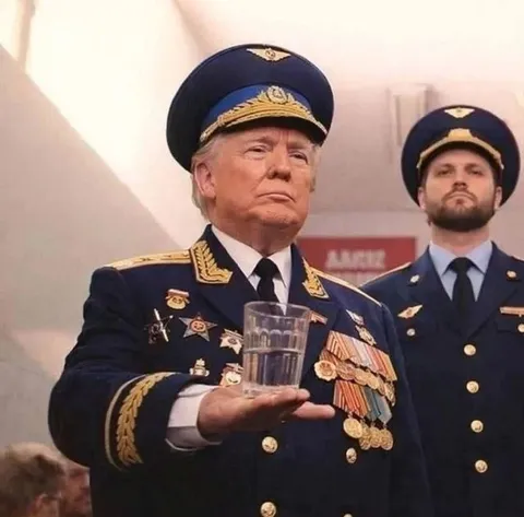 Трамп в парадной форме
