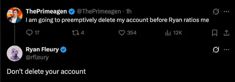 Preemptively Delete Before Ryan Ratios Me