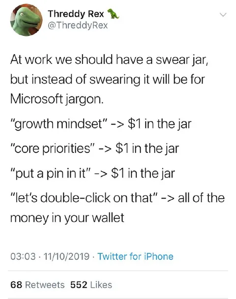 Microsoft Jargon Swear Jar
