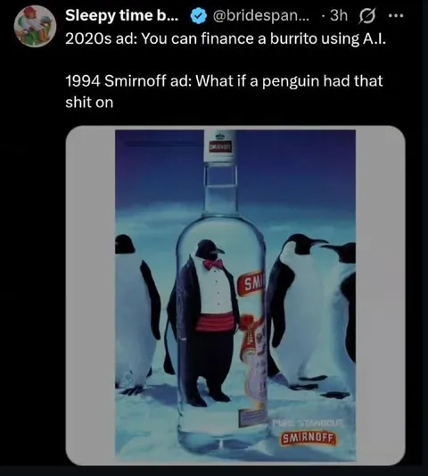 1994 Smirnoff Penguin Ad