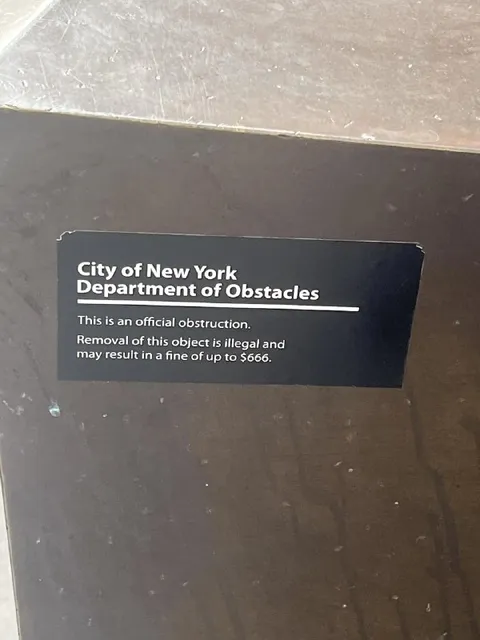 Official Obstruction Sign