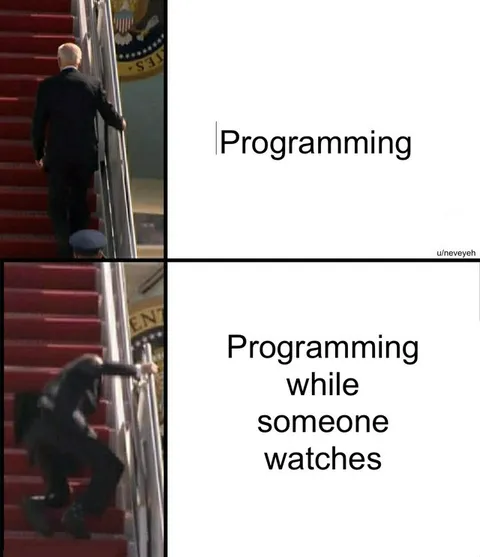 Programming While Someone Watches