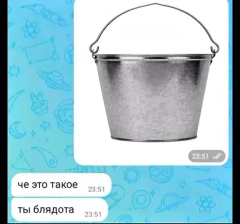 Ты блядота с ведром