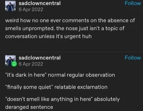 The Nose Is Not a Topic