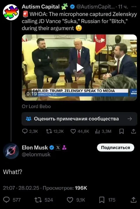 Zelenskyy Says Suka During Argument